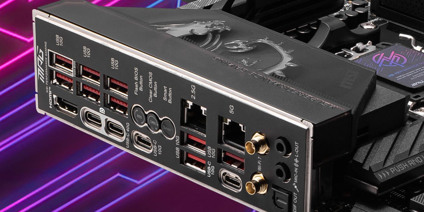 MSI MPG X870E Carbon MAX WiFi – Scheda Madre ATX Per AMD Ryzen 9000/8000/7000, DDR5 8400+ MT/s, PCIe 5.0, Wi-Fi 7 E USB4 40Gbps!